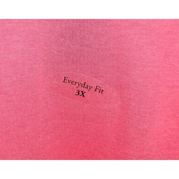 CJ BANKS Find Your Fit Everyday Fit Tank Top Womens Sz 3X Pink Cotton Modal NEW - Picture 4 of 5